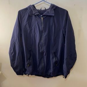 Navy Lululemon Rain jacket with adjustable ties